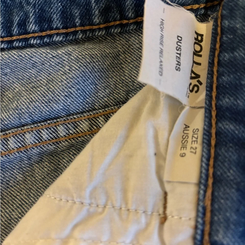 ROLLA'S Ripped Blue Duster’s denim. - Picture 3 of 4